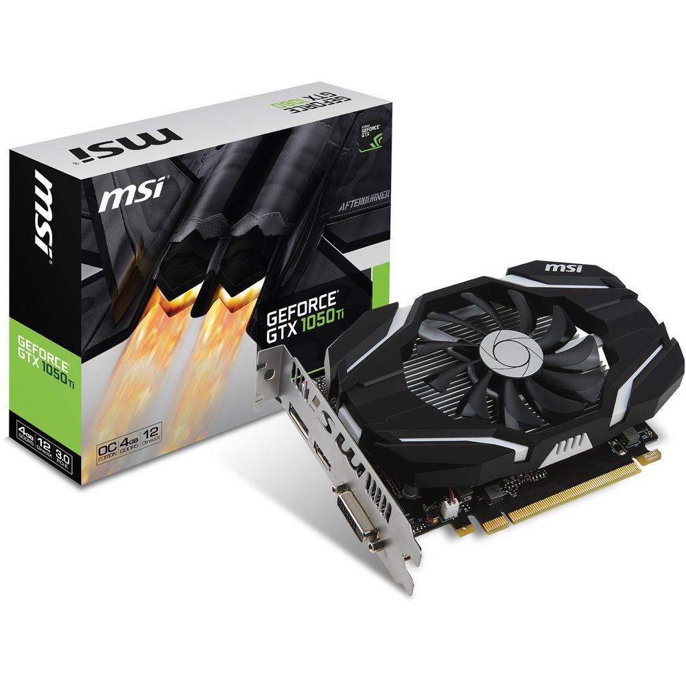 MSI GeForce GTX 1050 Ti 4G OC Graphics Card