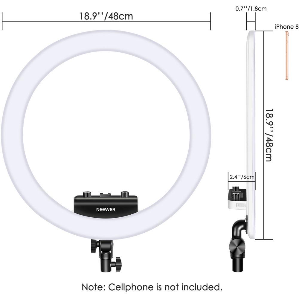 Neewer Ultra-Slim Bi-Color Ring Light Kit