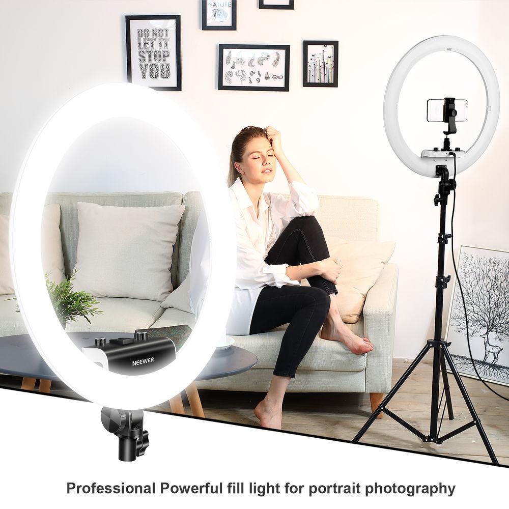 Neewer Ultra-Slim Bi-Color Ring Light Kit