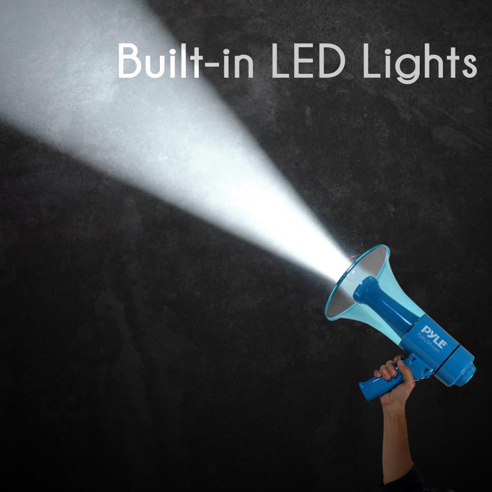 Pyle Pro PMP66WLT 40W Waterproof Megaphone with Siren and LED Lights