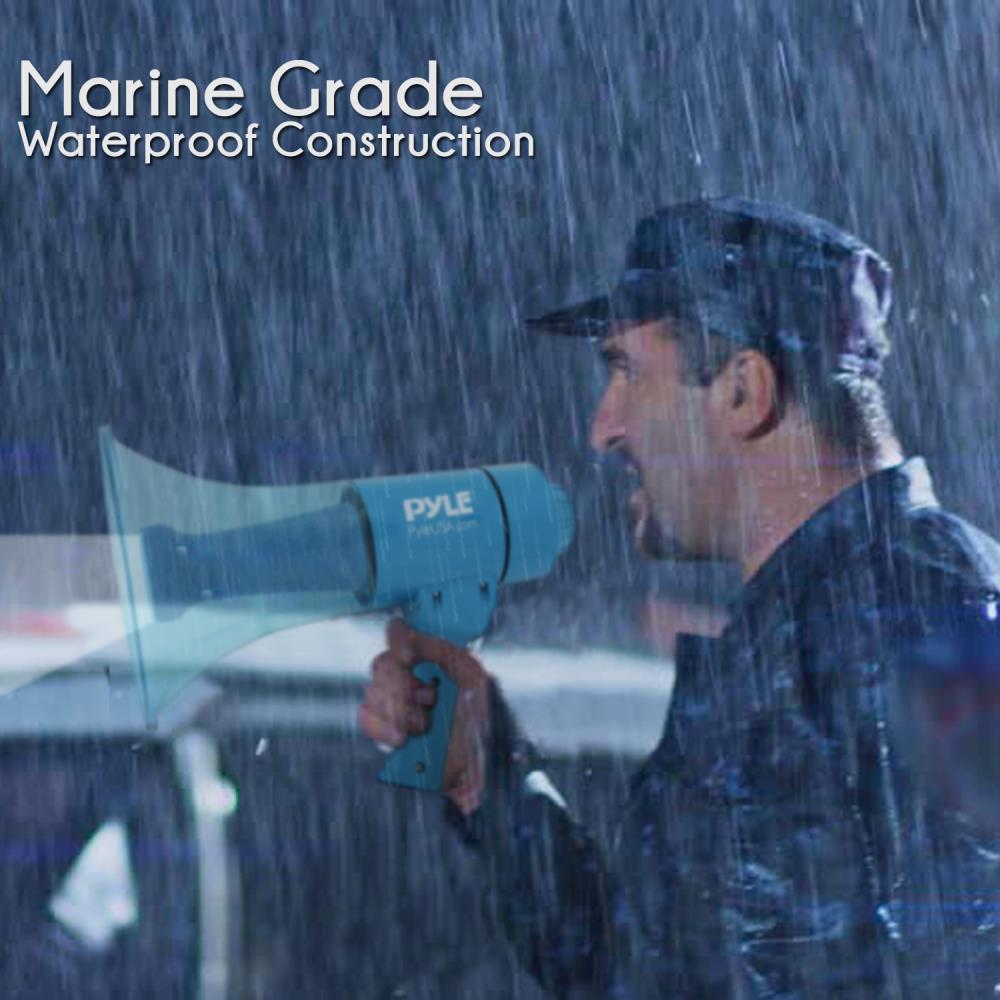 Pyle Pro PMP66WLT 40W Waterproof Megaphone with Siren and LED Lights