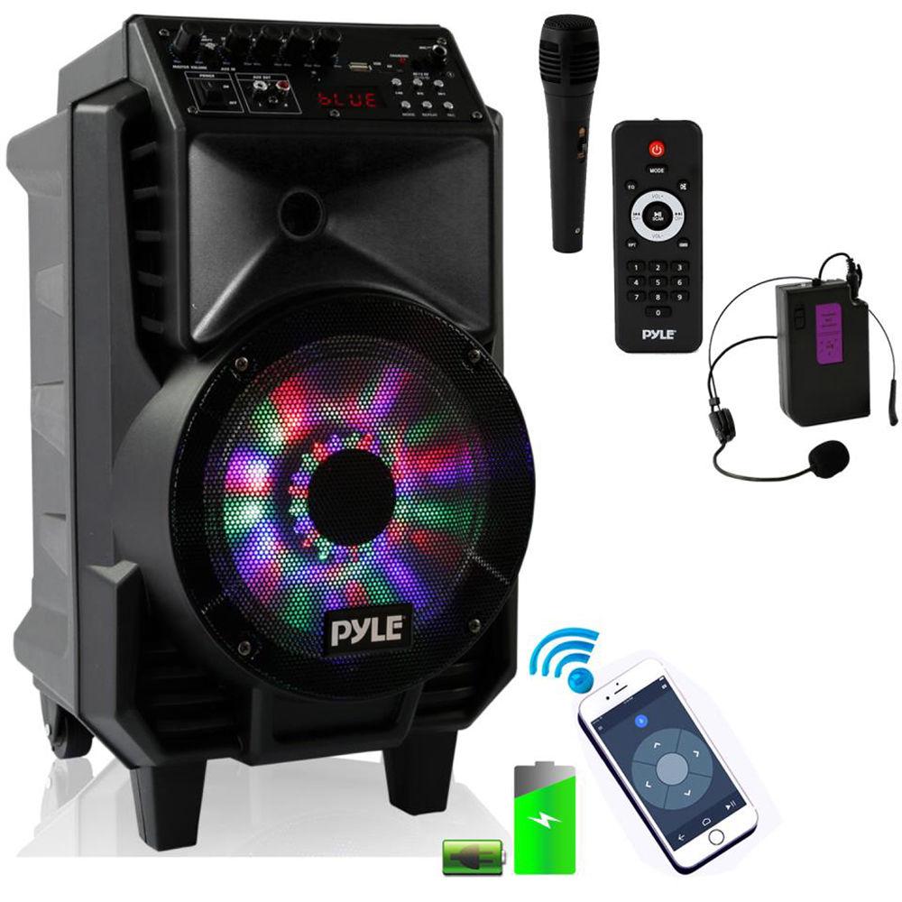 Pyle Pro PPHP816WMU 8" 2-Way 400W Portable Wireless and Bluetooth-Enabled PA System