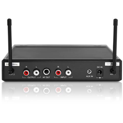 Pyle Pro Wireless Karaoke Mixer Receiver System with Dual Handheld Microphones