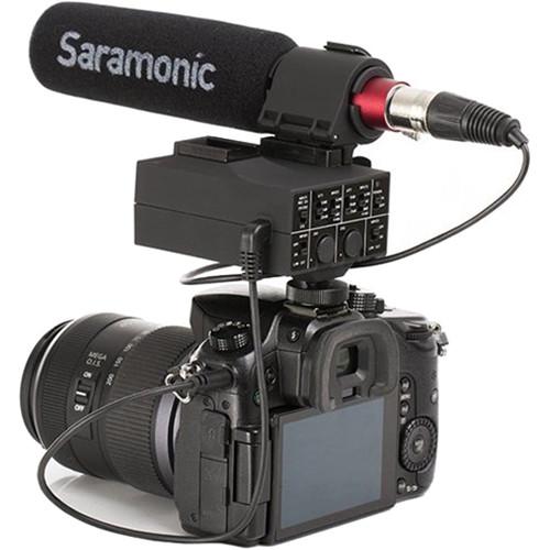 Saramonic MixMic Shotgun Microphone with Integrated 2-Channel Audio Adapter