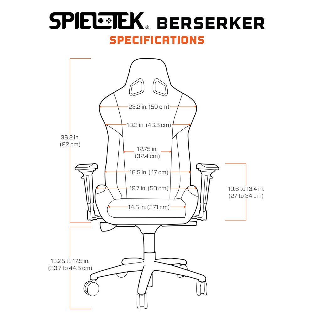 Spieltek Berserker Gaming Chair V2, Spieltek, Berserker, Gaming, Chair, V2