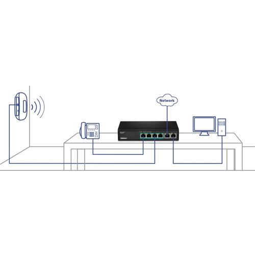TRENDnet TPE-S50 6-Port Fast Ethernet PoE Switch