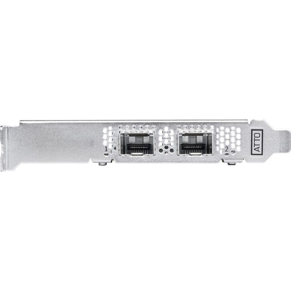 ATTO Technology FastFrame N322 SFP28 Dual-Port 25GbE PCIe 3.0 Optical Interface
