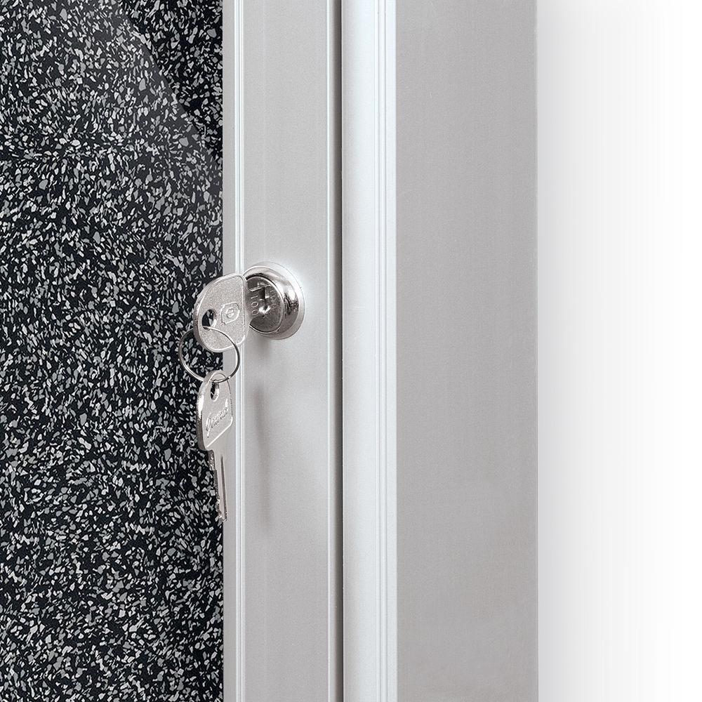 Best Rite Indoor Enclosed Two-Door Bulletin Board Cabinet