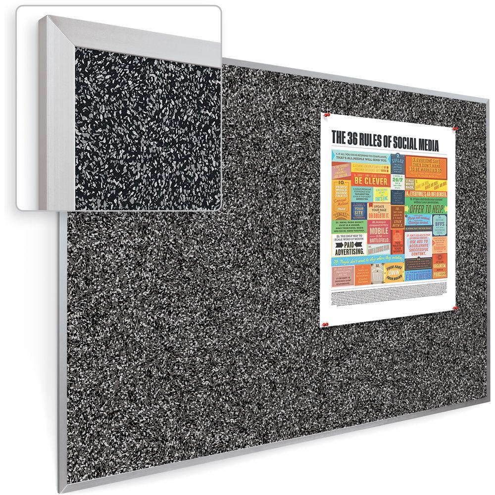 Best Rite Rubber-Tak Tackboard with Aluminum Trim
