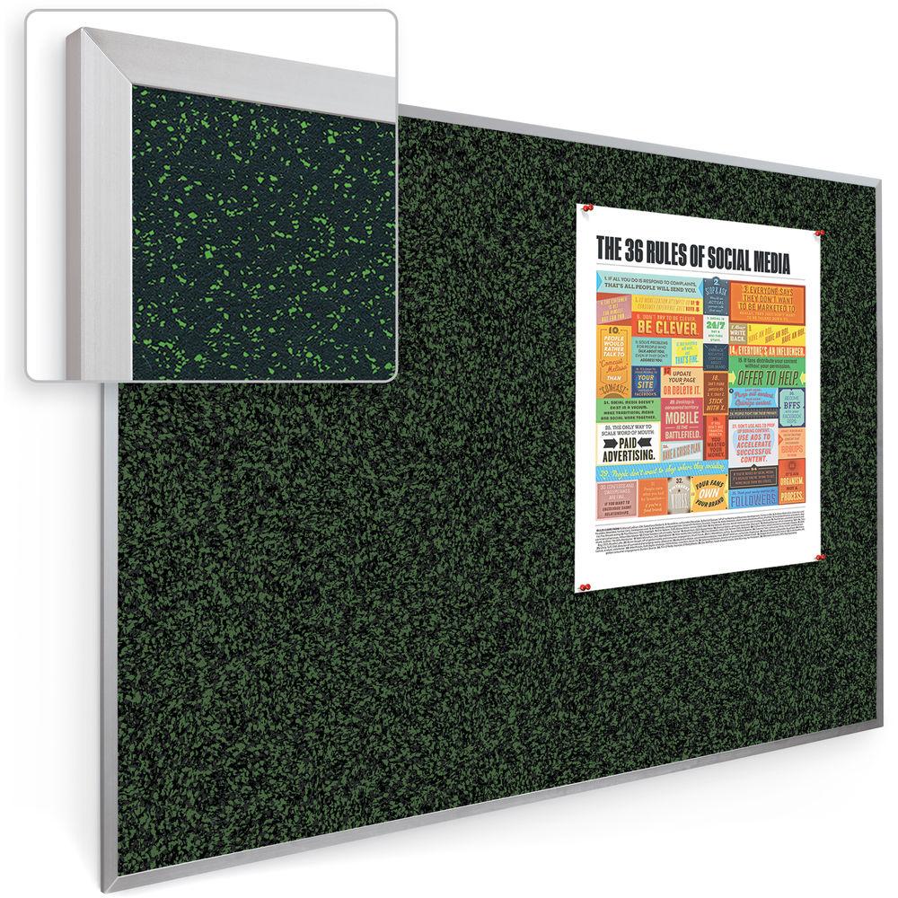 Best Rite Rubber-Tak Tackboard with Aluminum Trim