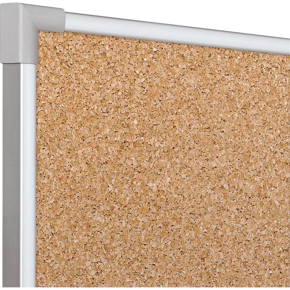 Best Rite VT Logic Natural Cork Surface Tackboard with Silver Ultra-Trim