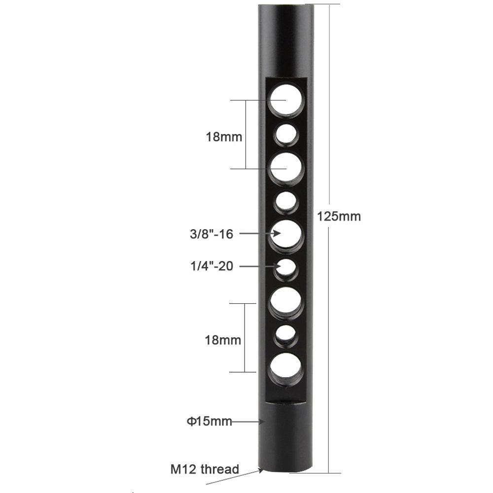 CAMVATE 15mm Side Cheese Rod