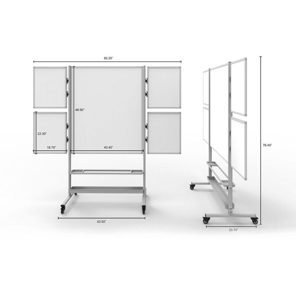 Luxor Collaboration Station Mobile Whiteboard