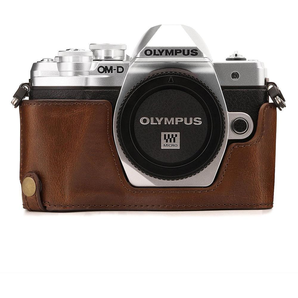 MegaGear Ever Ready Half Case and Strap for Olympus OM-D E-M10 Mark III