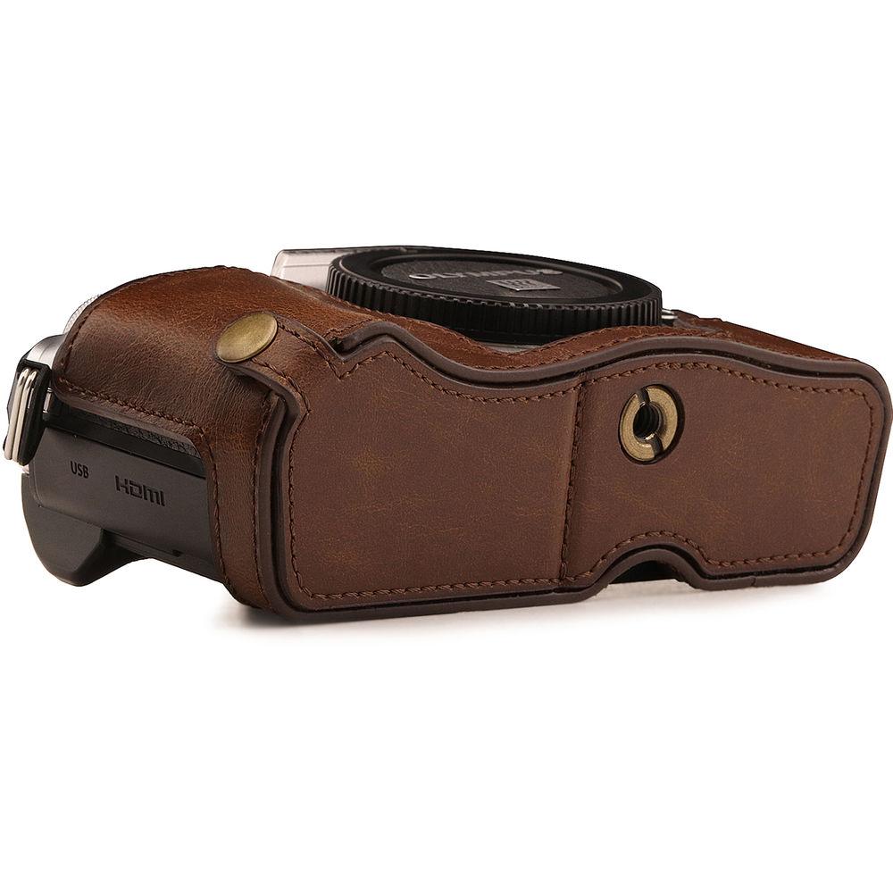 MegaGear Ever Ready Half Case and Strap for Olympus OM-D E-M10 Mark III