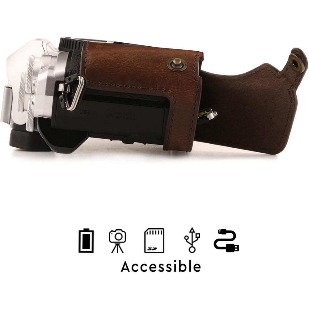 MegaGear Ever Ready Half Case and Strap for Olympus OM-D E-M10 Mark III