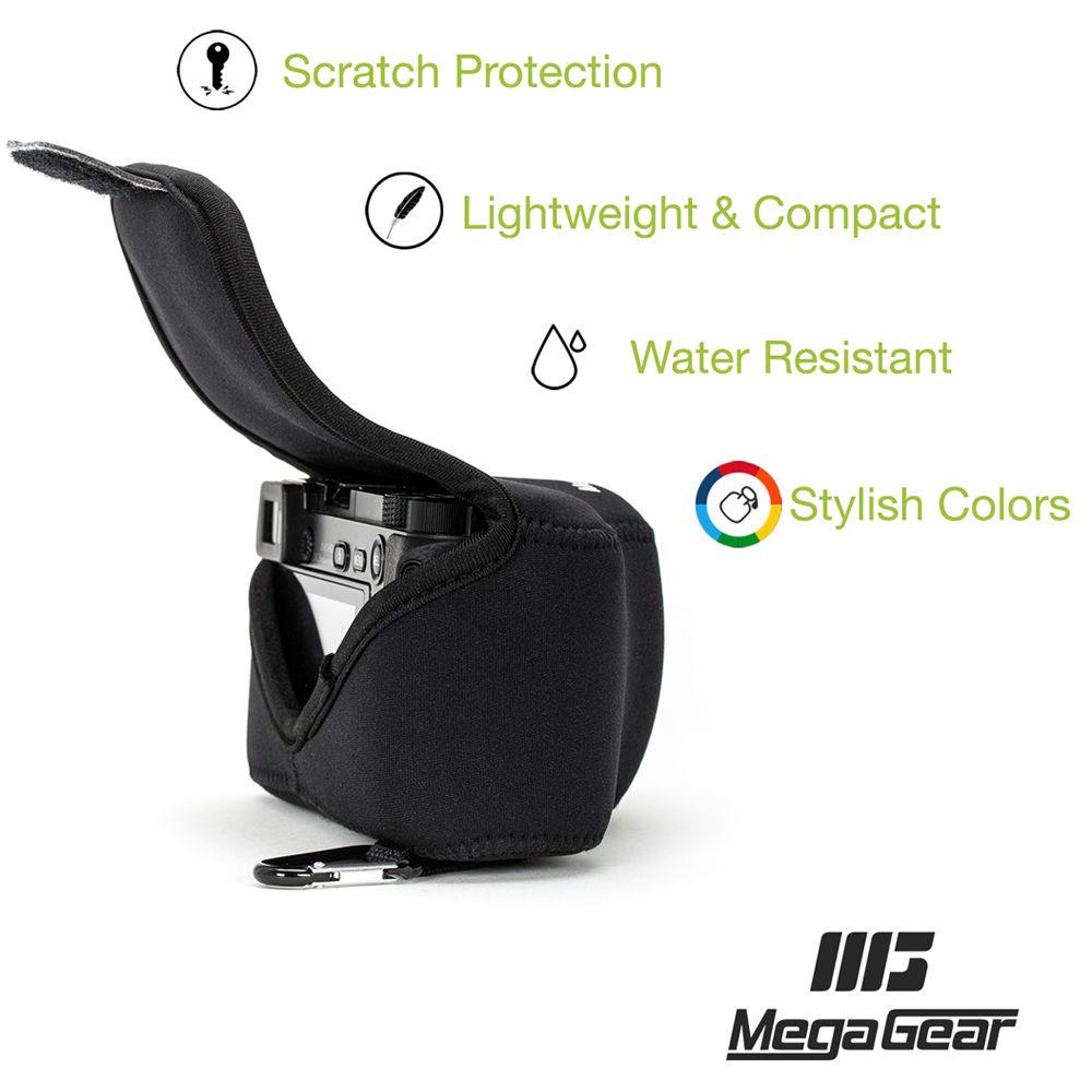 MegaGear Ultra-Light Neoprene Camera Case with Carabiner for Panasonic LUMIX DMC-LX100