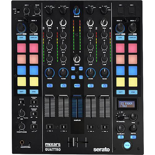 Mixars QUATTRO Professional 4-Channel Mixer and Controller for Serato DJ, Mixars, QUATTRO, Professional, 4-Channel, Mixer, Controller, Serato, DJ