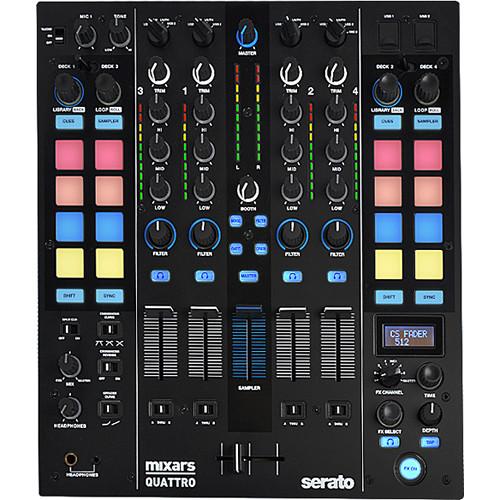 Mixars QUATTRO Professional 4-Channel Mixer and Controller for Serato DJ