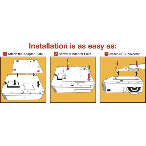 NEC Adapter Plate for Select Smart Boards and NP-UM361X NP-UM351W Projectors