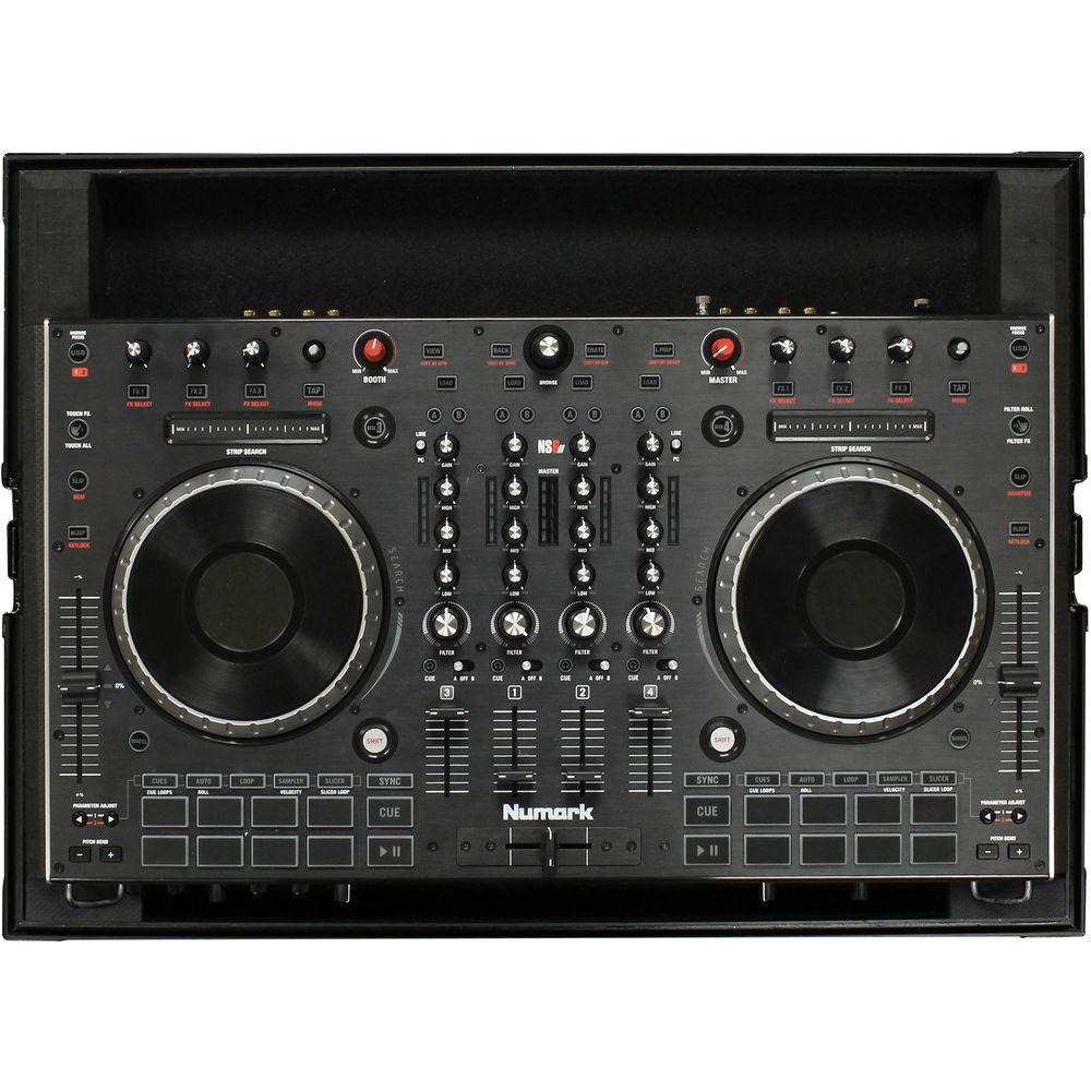 Odyssey Innovative Designs Black Label Low Profile Case for Numark NS6II DJ Controller