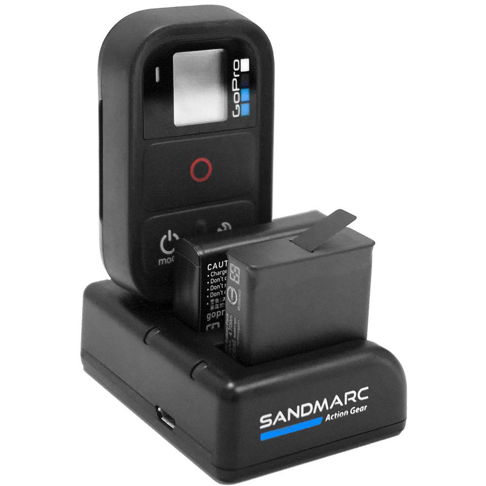 SANDMARC Procharge Triple Charger for GoPro HERO6 5 4 and Smart Wi-Fi Remote, SANDMARC, Procharge, Triple, Charger, GoPro, HERO6, 5, 4, Smart, Wi-Fi, Remote