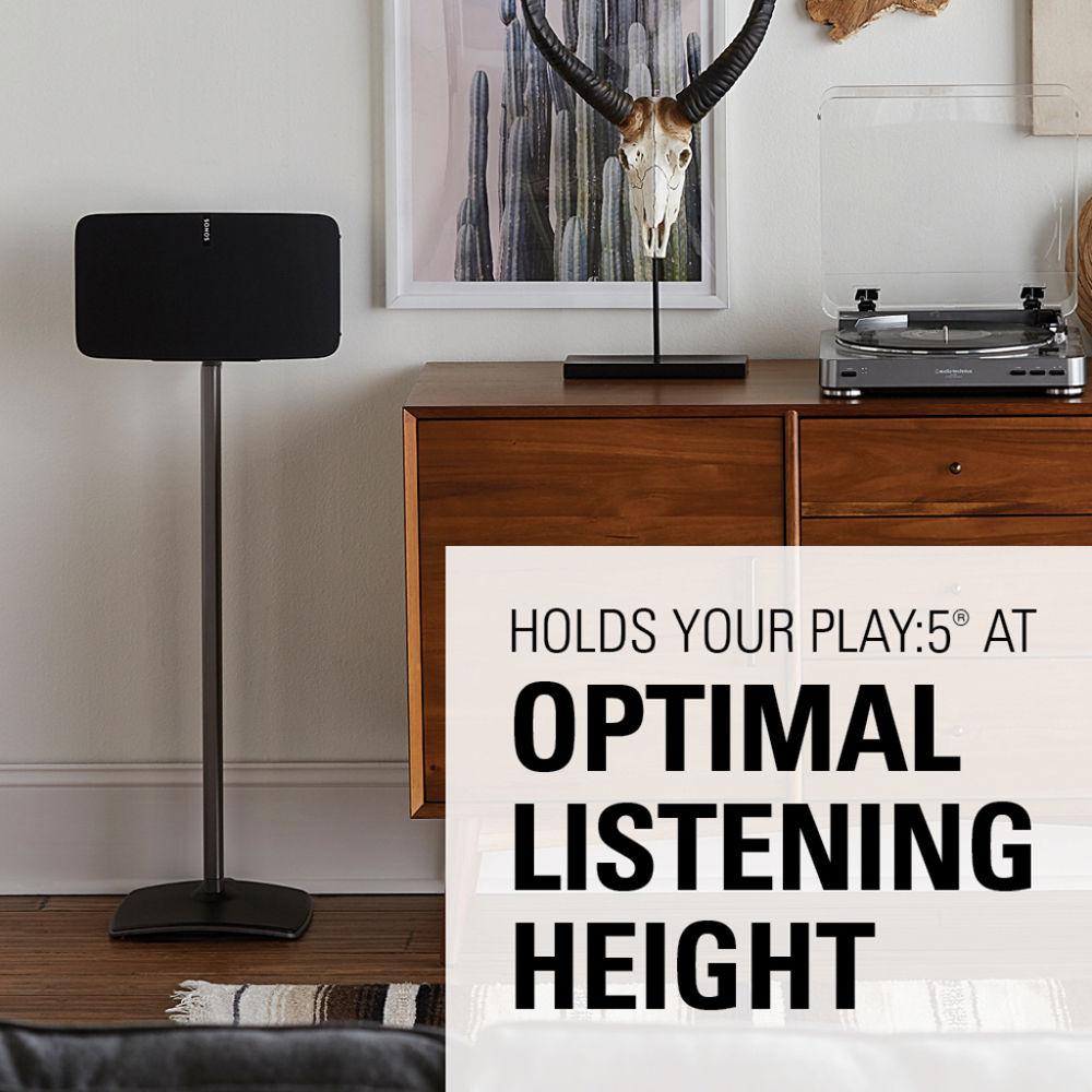 SANUS WSS51 Wireless Speaker Stand for the Sonos PLAY:5