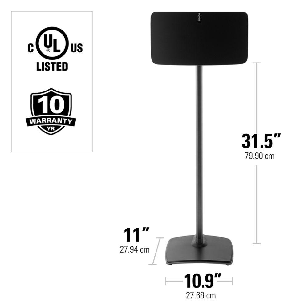SANUS WSS51 Wireless Speaker Stand for the Sonos PLAY:5