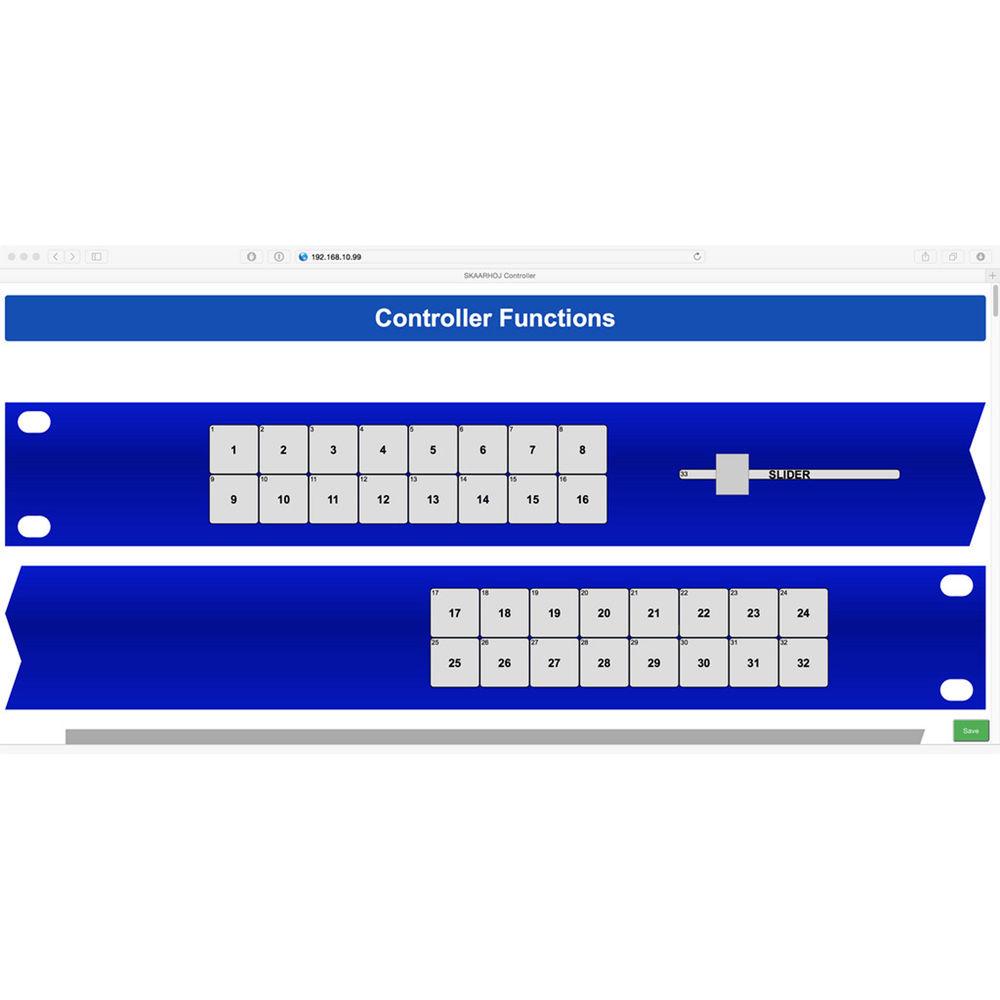 SKAARHOJ C90D Hardware Utility Rack Controller with GPI