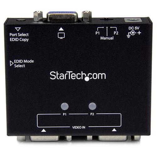 StarTech 2-Port VGA Auto Switcher with Priority Switching and EDID Copy