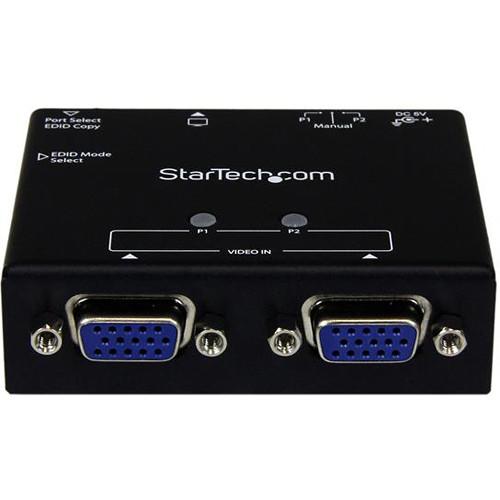 StarTech 2-Port VGA Auto Switcher with Priority Switching and EDID Copy