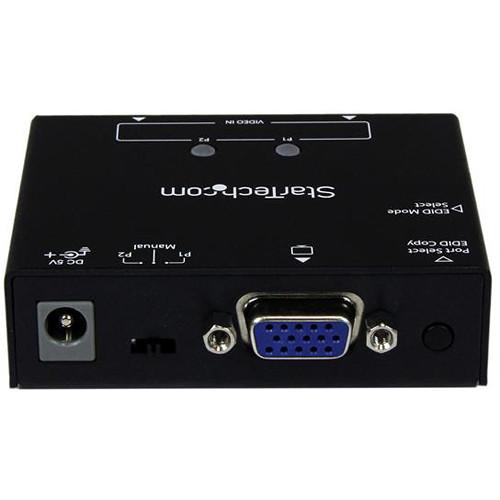 StarTech 2-Port VGA Auto Switcher with Priority Switching and EDID Copy