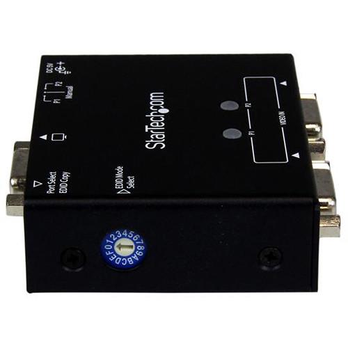 StarTech 2-Port VGA Auto Switcher with Priority Switching and EDID Copy