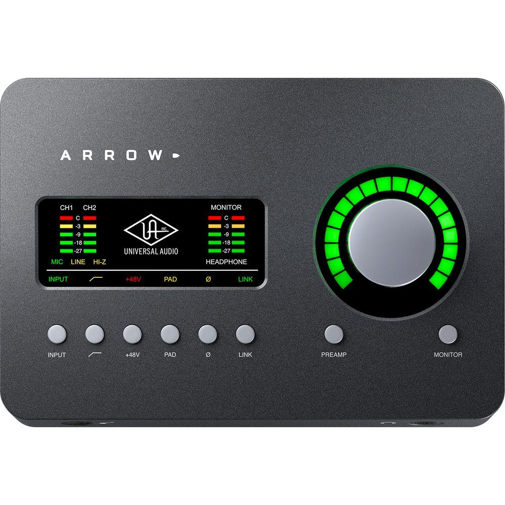 Universal Audio Arrow 2x4 Thunderbolt 3 Audio Interface with Realtime UAD-2 SOLO Core Processing, Universal, Audio, Arrow, 2x4, Thunderbolt, 3, Audio, Interface, with, Realtime, UAD-2, SOLO, Core, Processing