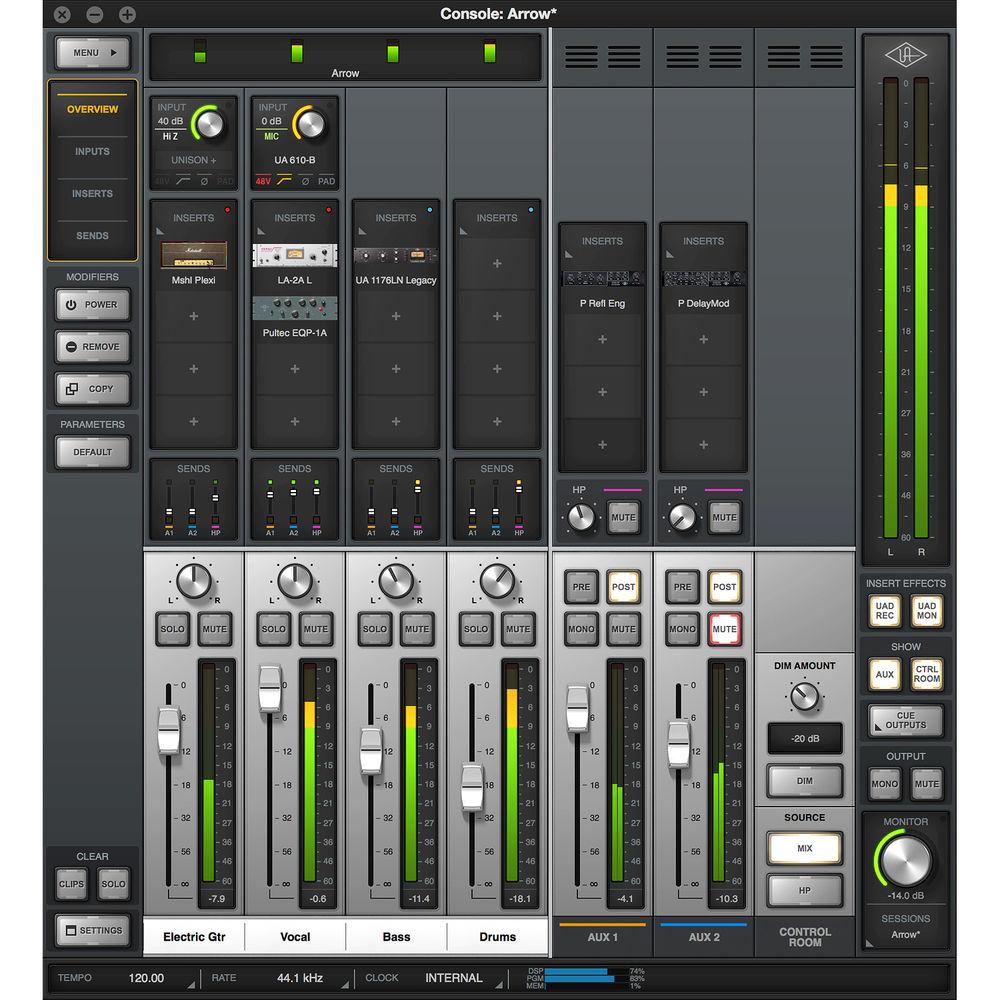 Universal Audio Arrow 2x4 Thunderbolt 3 Audio Interface with Realtime UAD-2 SOLO Core Processing