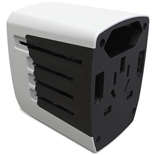 Zikko 25W 4-Port USB Type-A Worldwide Travel Adapter