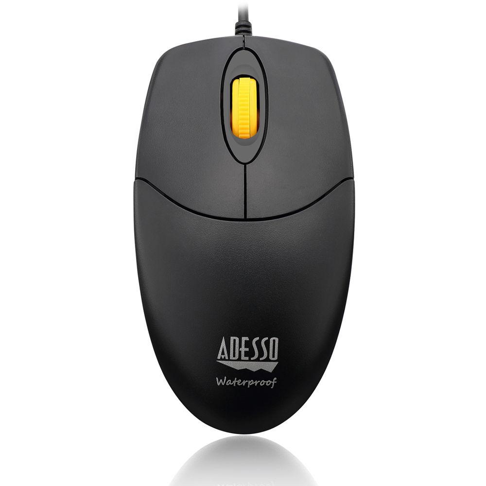 Adesso iMouse W3 Waterproof Mouse with Magnetic Scroll Wheel, Adesso, iMouse, W3, Waterproof, Mouse, with, Magnetic, Scroll, Wheel