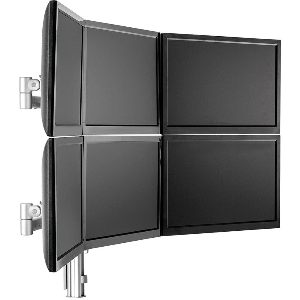 Atdec SYSTEMA SH137175S 6 Monitor Arms with 29.5" Post Desk Mount