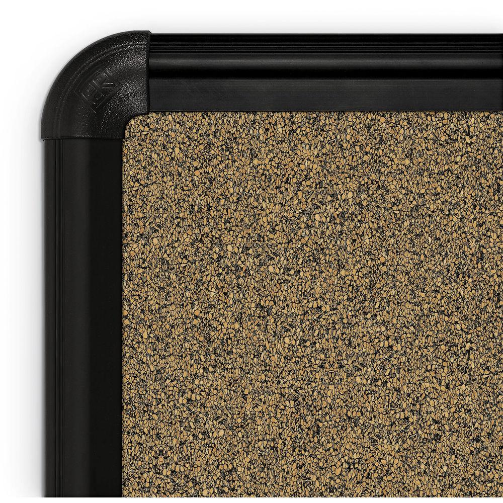 Best Rite Splash-Cork Tackboard with Black Presidential Trim
