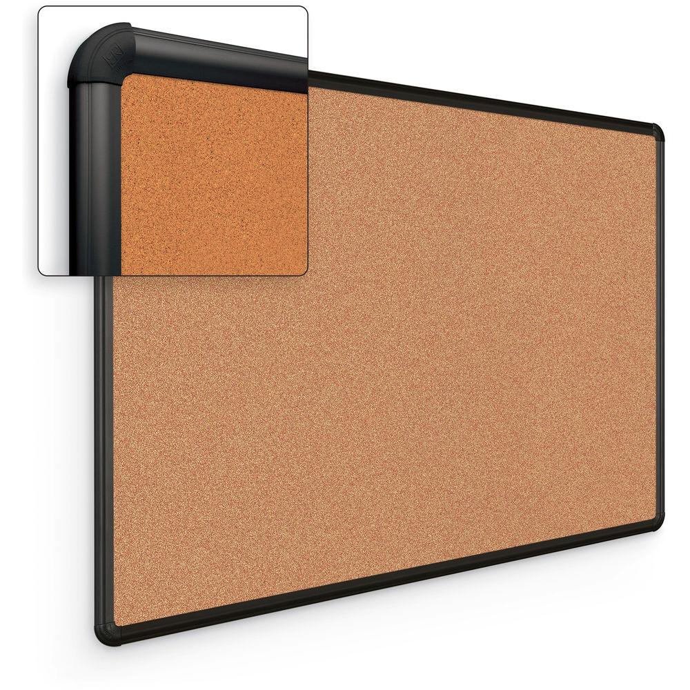 Best Rite Splash-Cork Tackboard with Black Presidential Trim
