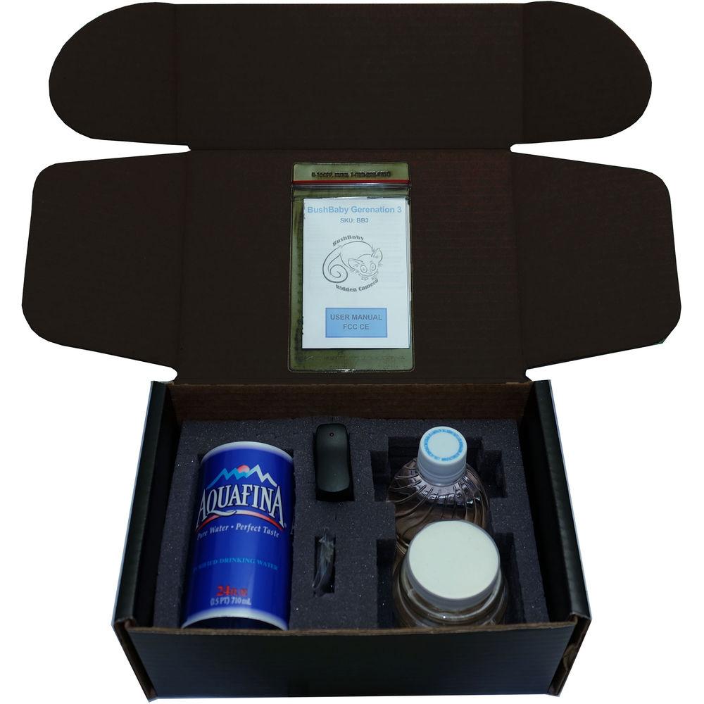 Bush Baby Stealth Bottled Water with 1080p Covert Camera