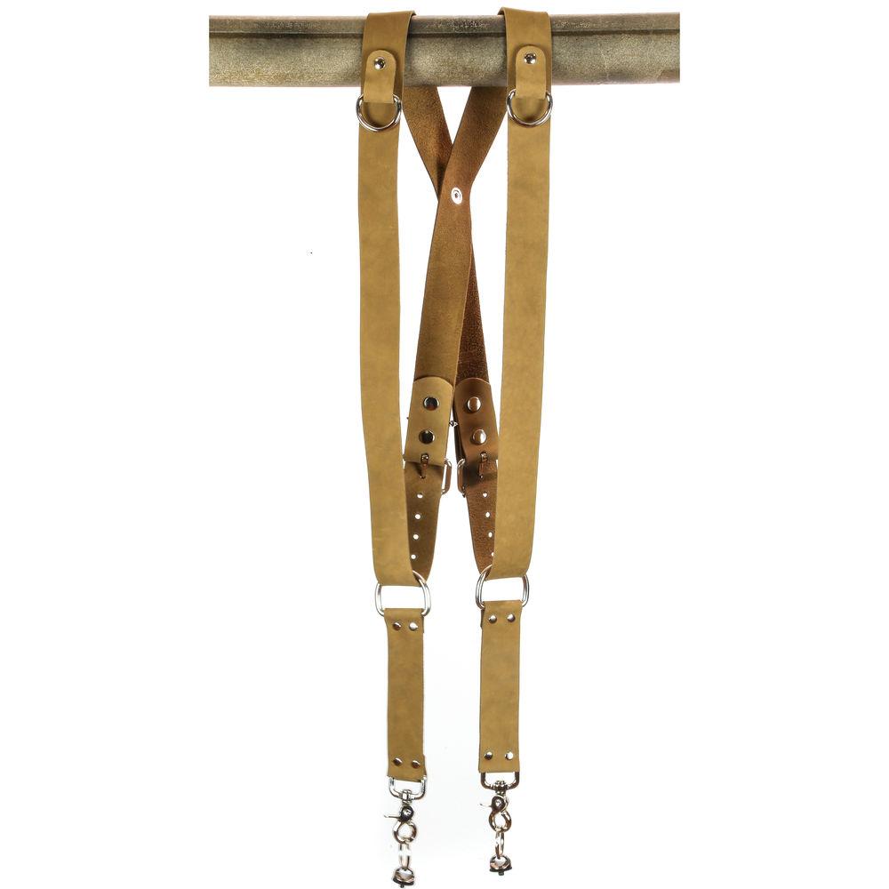 Funk Plus Suede Leather Snap Back Harness with 1.5" Wide Straps and D-Rings