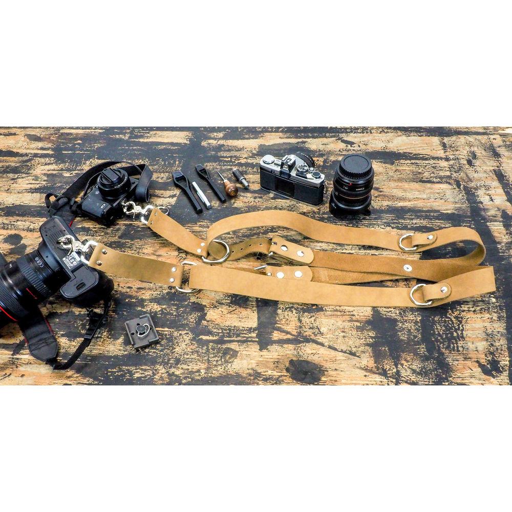 Funk Plus Suede Leather Snap Back Harness with 1.5" Wide Straps and D-Rings