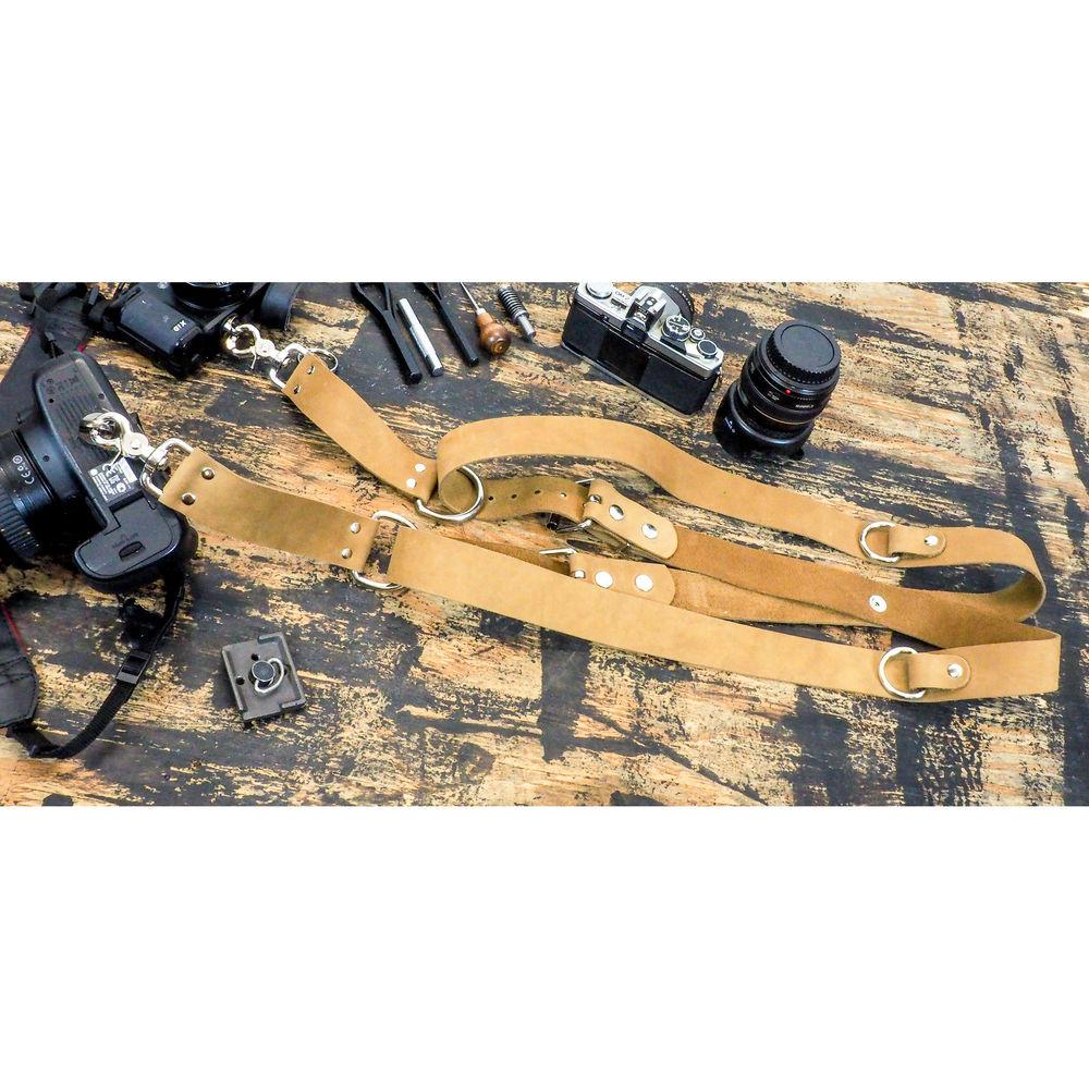 Funk Plus Suede Leather Snap Back Harness with 1.5" Wide Straps and D-Rings