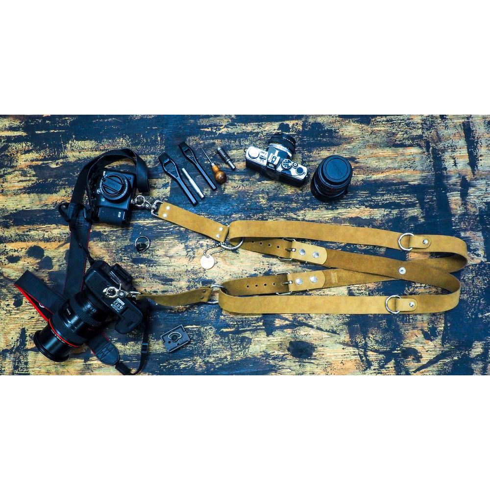 Funk Plus Suede Leather Snap Back Harness with 1.5" Wide Straps and D-Rings