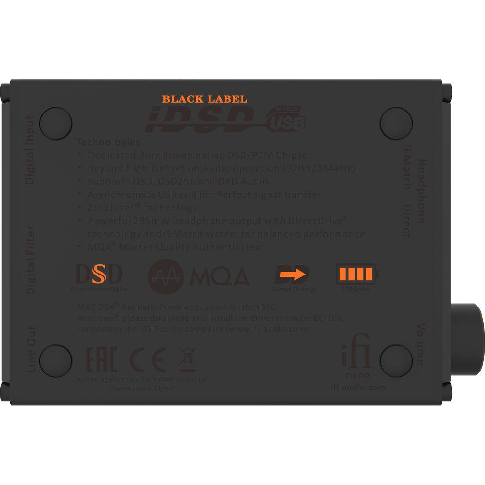 iFi AUDIO Nano iDSD Black Label Portable USB DAC and Headphone Amplifier