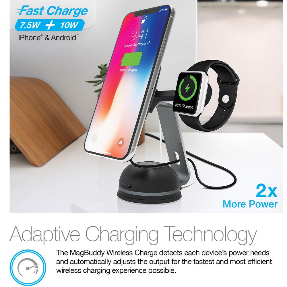 Naztech MagBuddy Wireless Charger Desk Mount