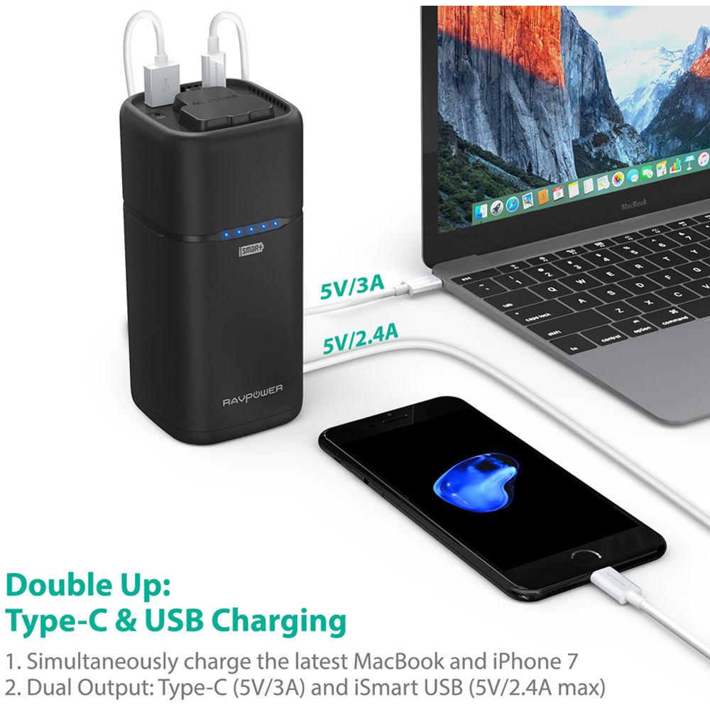 RAVPower 20,100mAh Universal Power Bank with AC Outlet