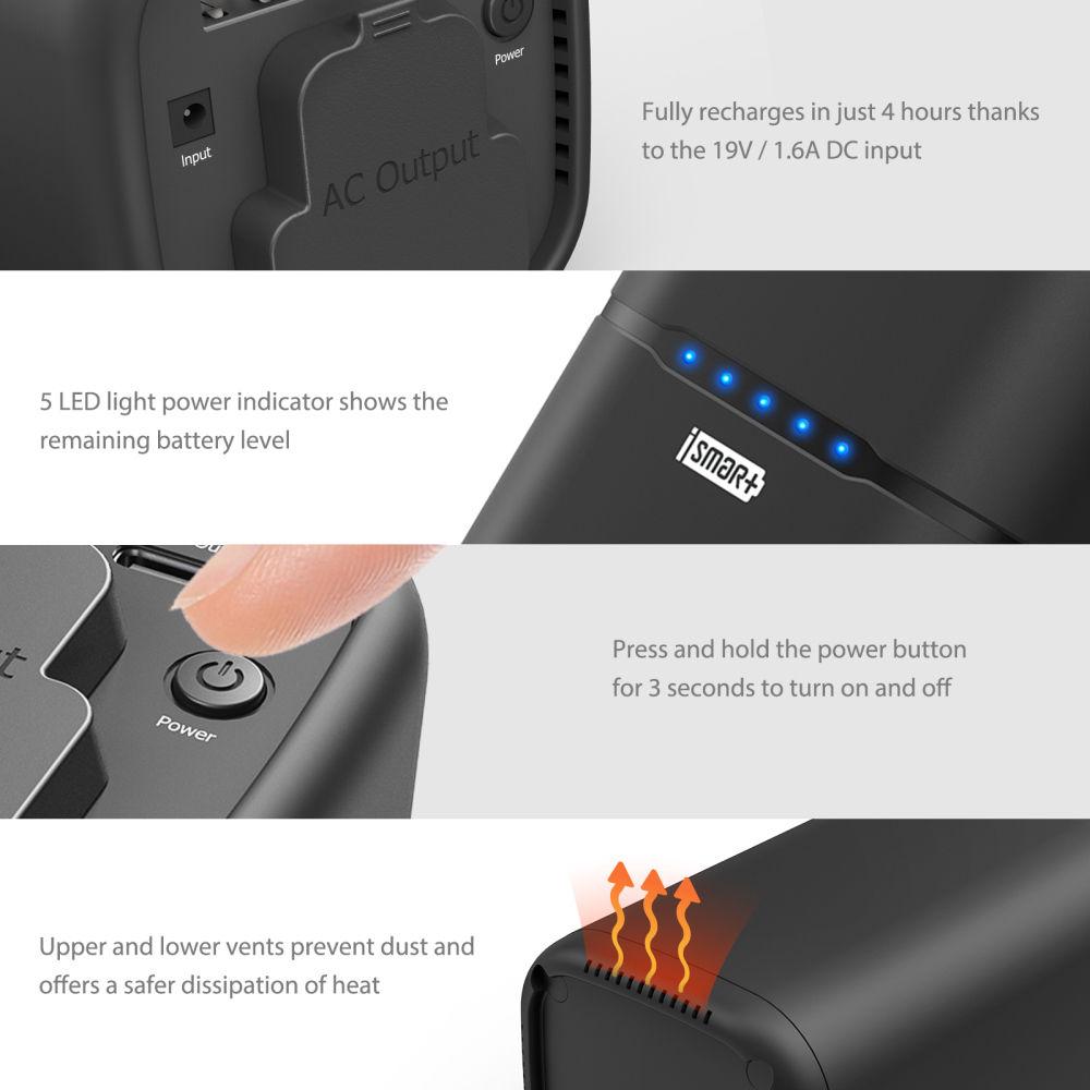 RAVPower 20,100mAh Universal Power Bank with AC Outlet