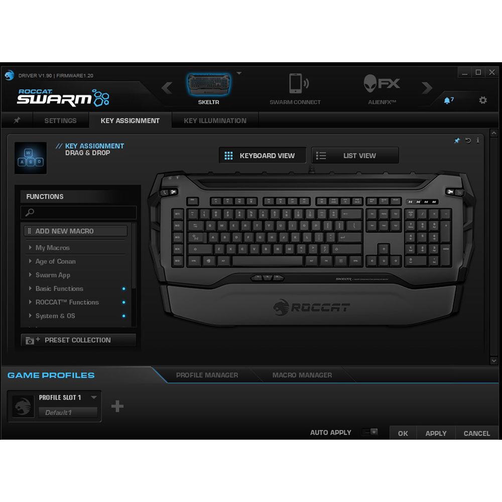 ROCCAT Skeltr Smart Communication RGB Gaming Keyboard